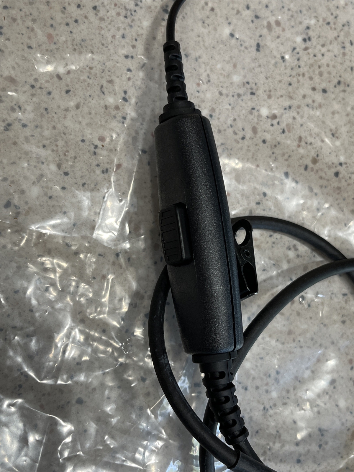 NEW Harris RF-5961-HS005 PTT Headset / Microphone W/ 6 PIN MIL SPEC CONNECTION