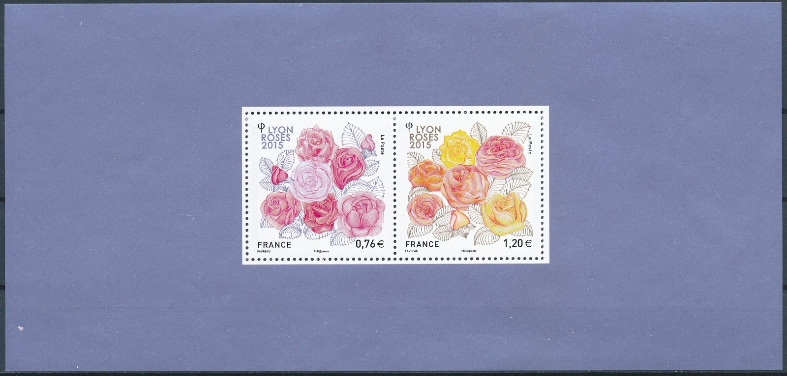 France 2015 : Flowers - good souvenir sheet VF MNH. catalog value : 32 €
