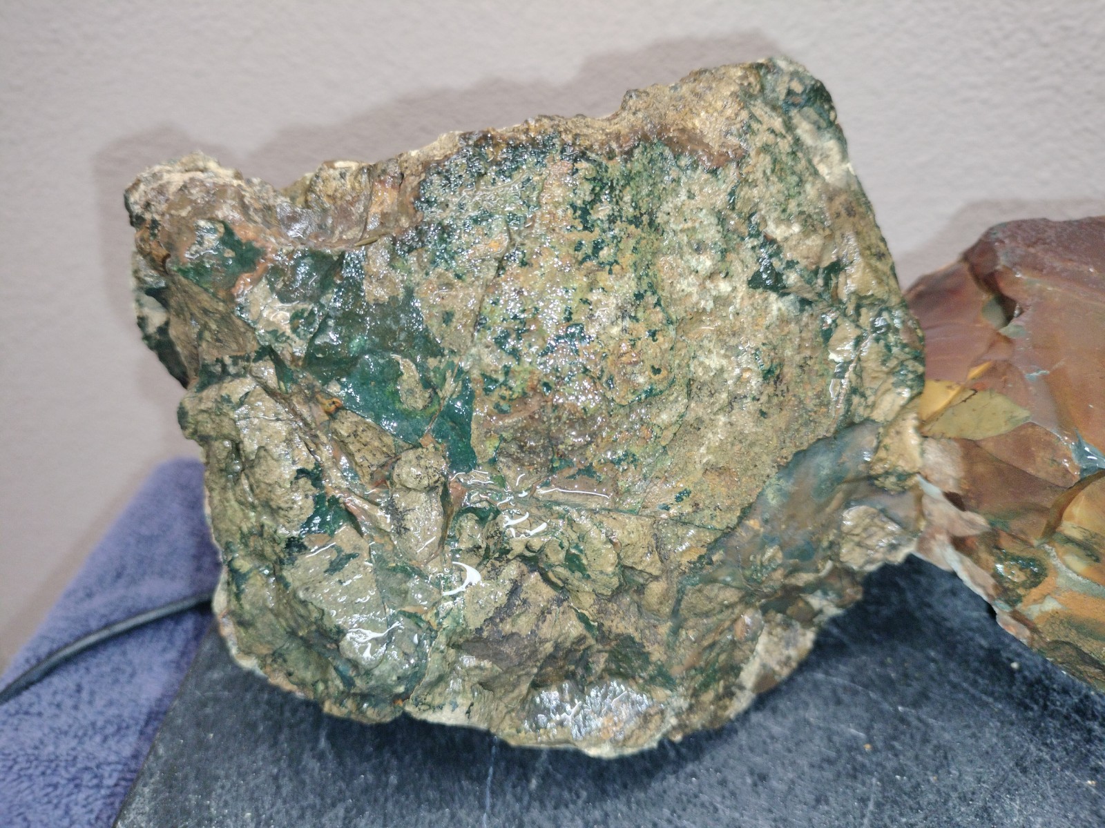 12LB ORBS Blue Mountain Picture of Jasper Rough 4pc Lot #21