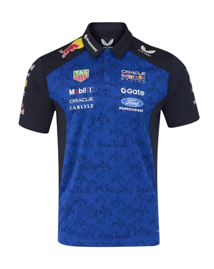 Red Bull Racing F1 Men's 2026 Team Polo Shirt Blue