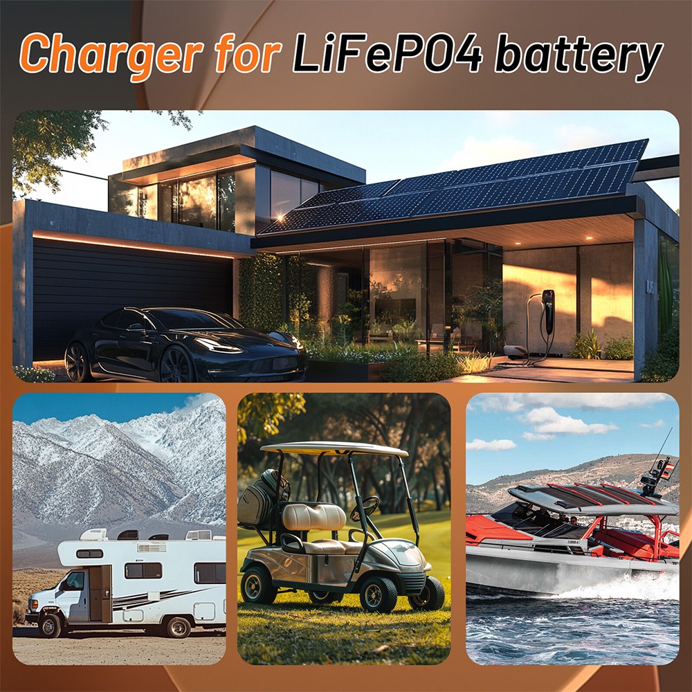 48V 100Ah LiFePO4 Lithium Battery 5120Wh Deep Cycle BMS For Golf Cart Solar RV