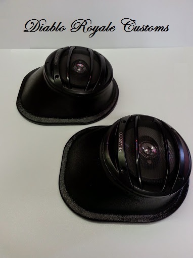 BLACK JACK SPEAKER POD ADAPTERS 6.5" 6 1/2" or 5.25" SPEAKER MOUNT W/FLANGE