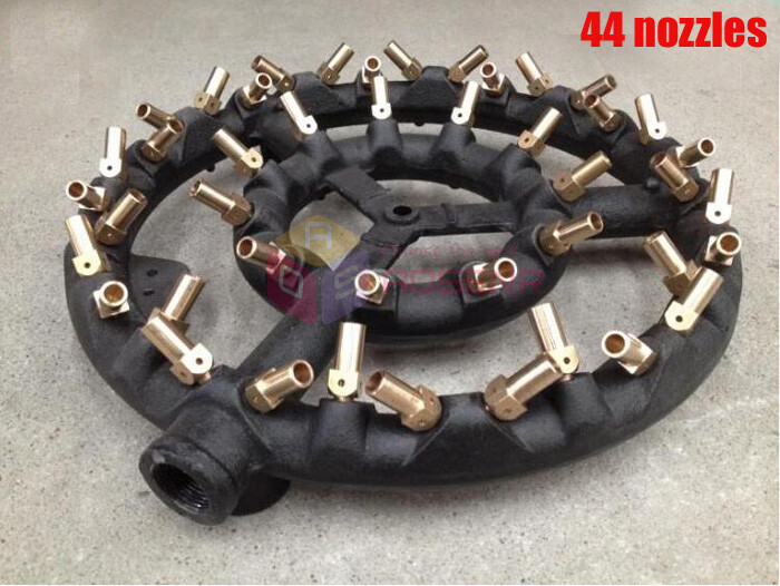 Cast Iron 44 Nozzles Natural Gas Jet 88 Tips Burner Propane Gas Jet Burner
