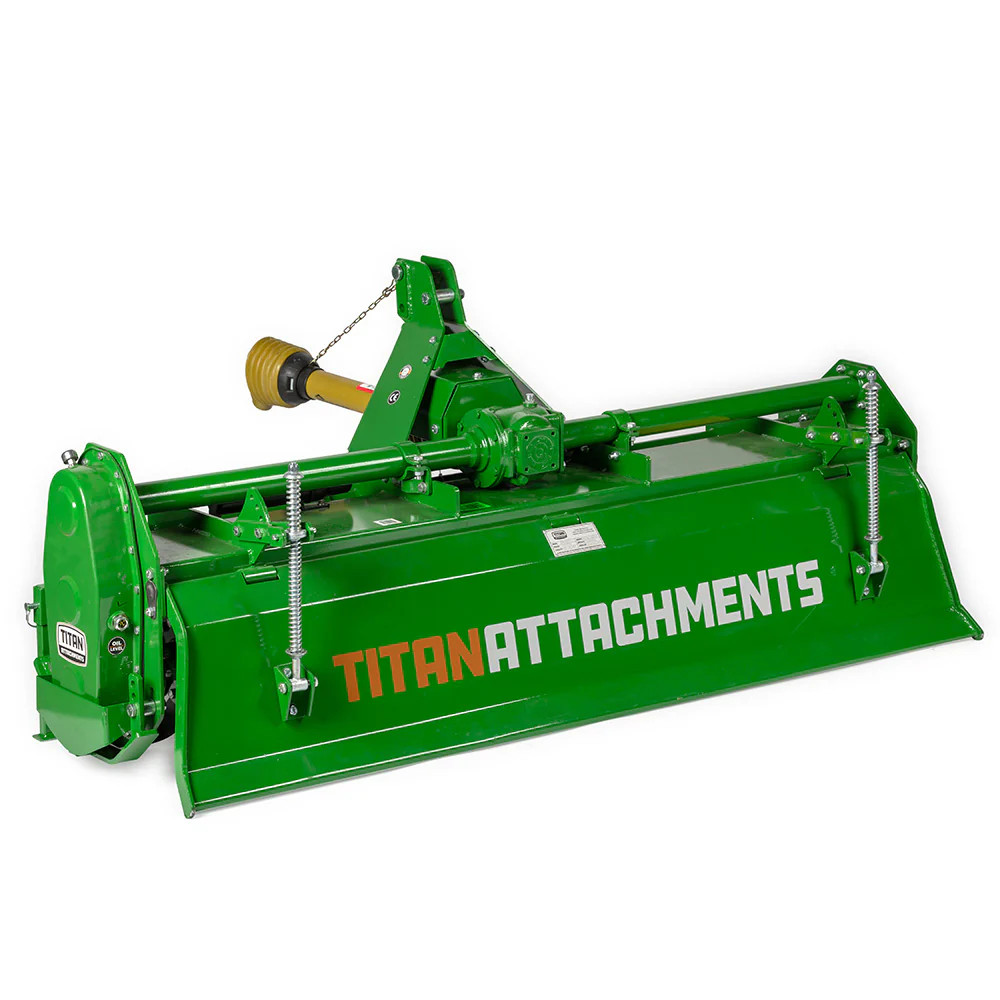 Titan Attachments 3 Point 72" Rotary Tiller Attachment Fits Cat 1 Tractors