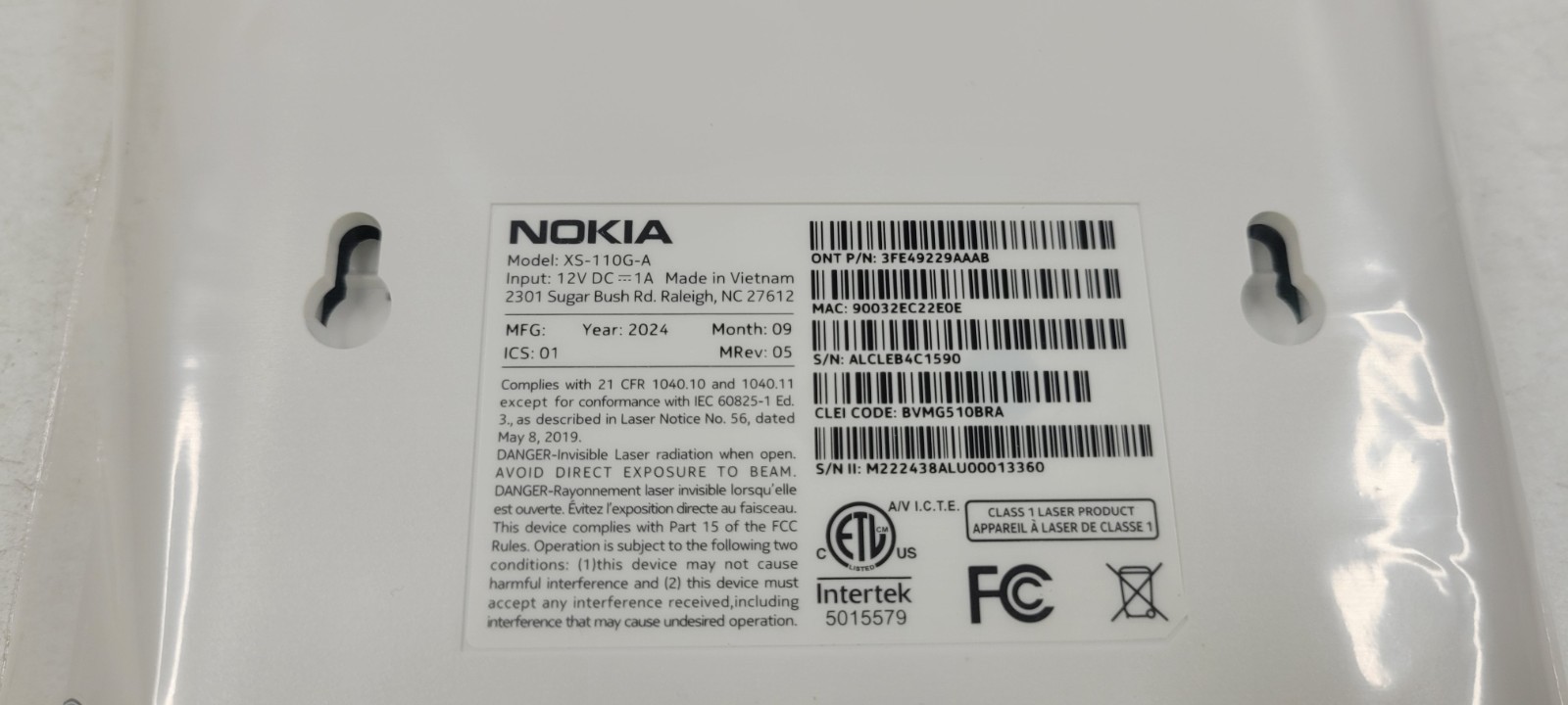 Nokia XS-110G-A Indoor XGS PON Optical Network Terminal NEW