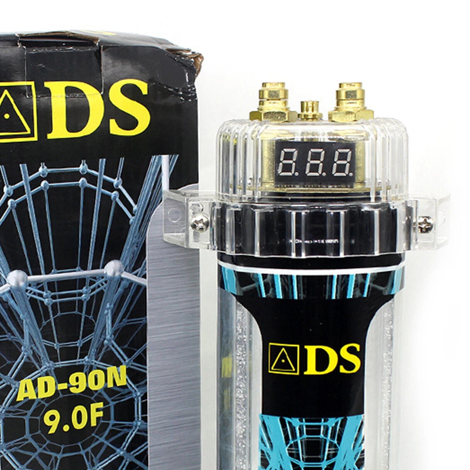 9.0 Farad Digital Capacitor,Car Audio Capacitor-10000W Peak,Protection for Amp