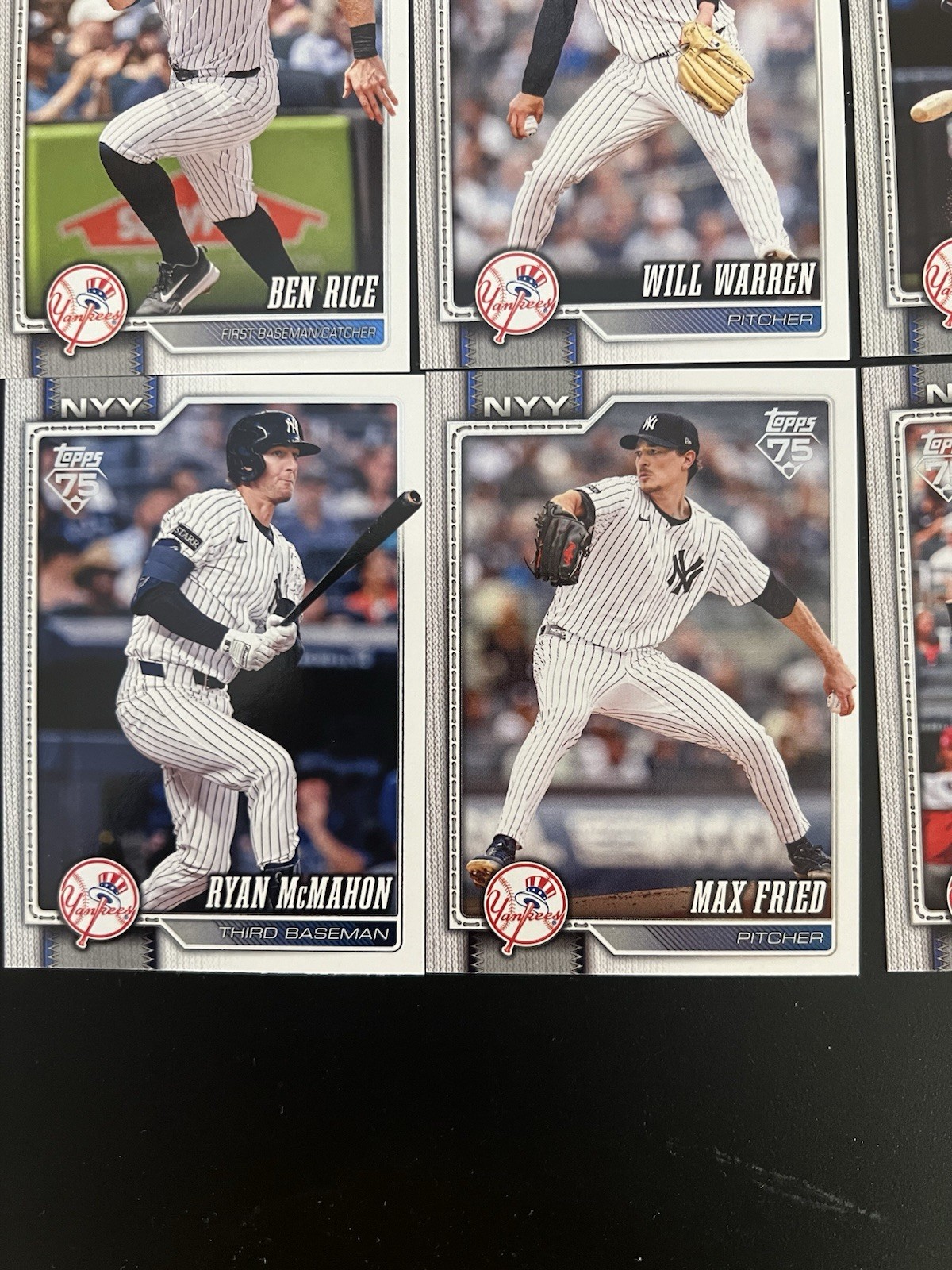 2026 Topps Series 1 New York Yankees Complete Team Set 15 Cards