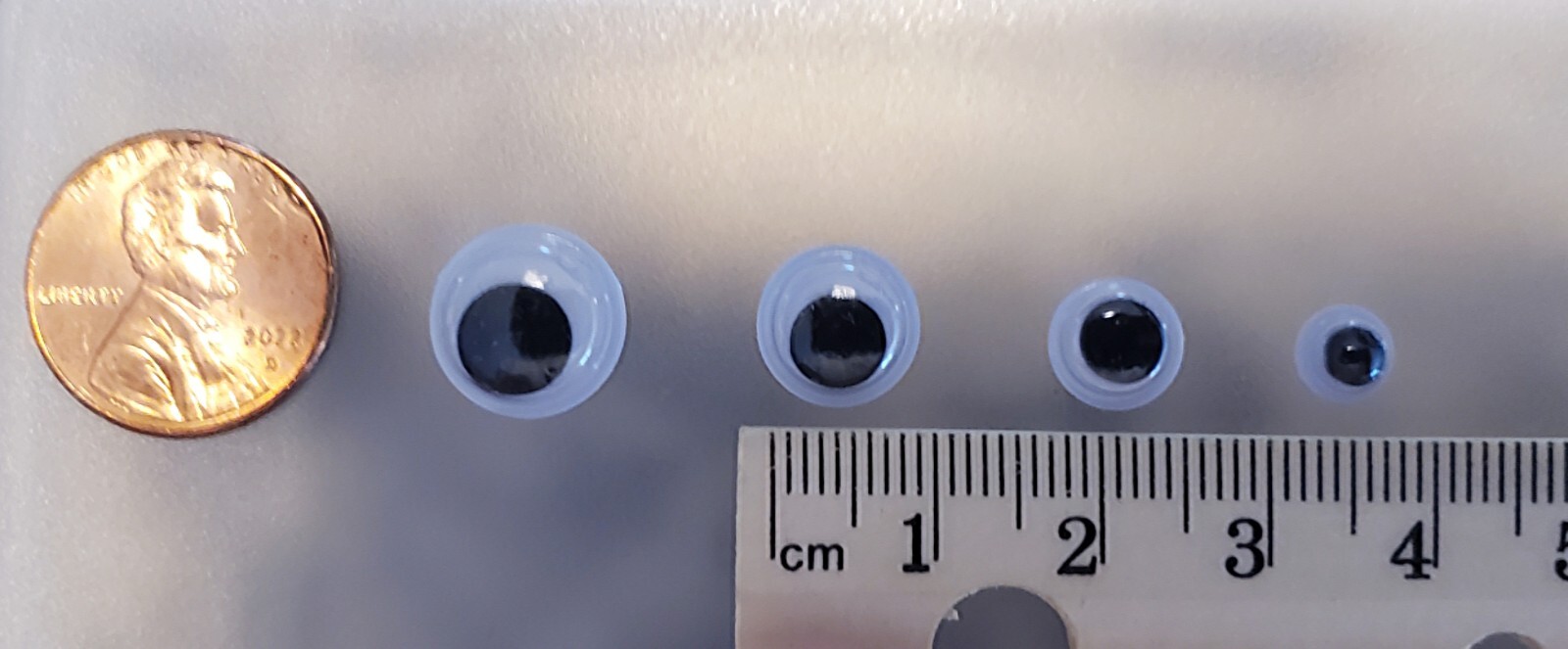 Upins Black Wiggle, Googly Eyes w/ Self-Adhesive, Sizes Vary (16 Pcs), Loose