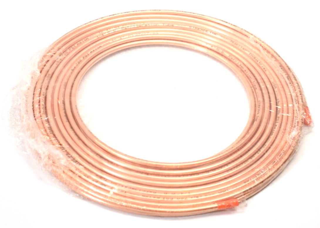 Mueller Streamline 1/4" OD Refrigeration Tube Copper 30' Coil Device Genuine