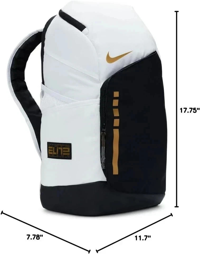 Nike Hoops Elite Pro Backpack 32L White Gold DX9786-100 NEW (same Day 🚛✅)