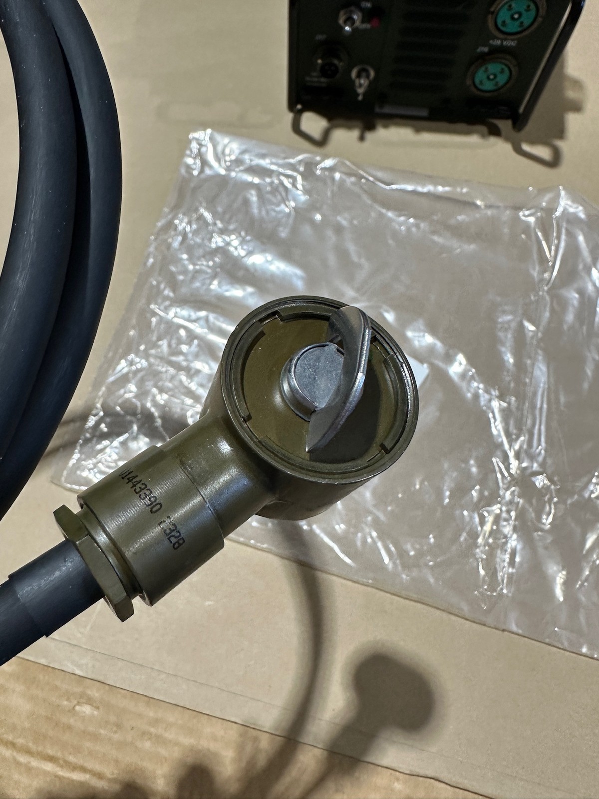 L3 Harris RF-5051-PS001 Power Supply w/ Vehicle Shock Mount & DC Power Cable