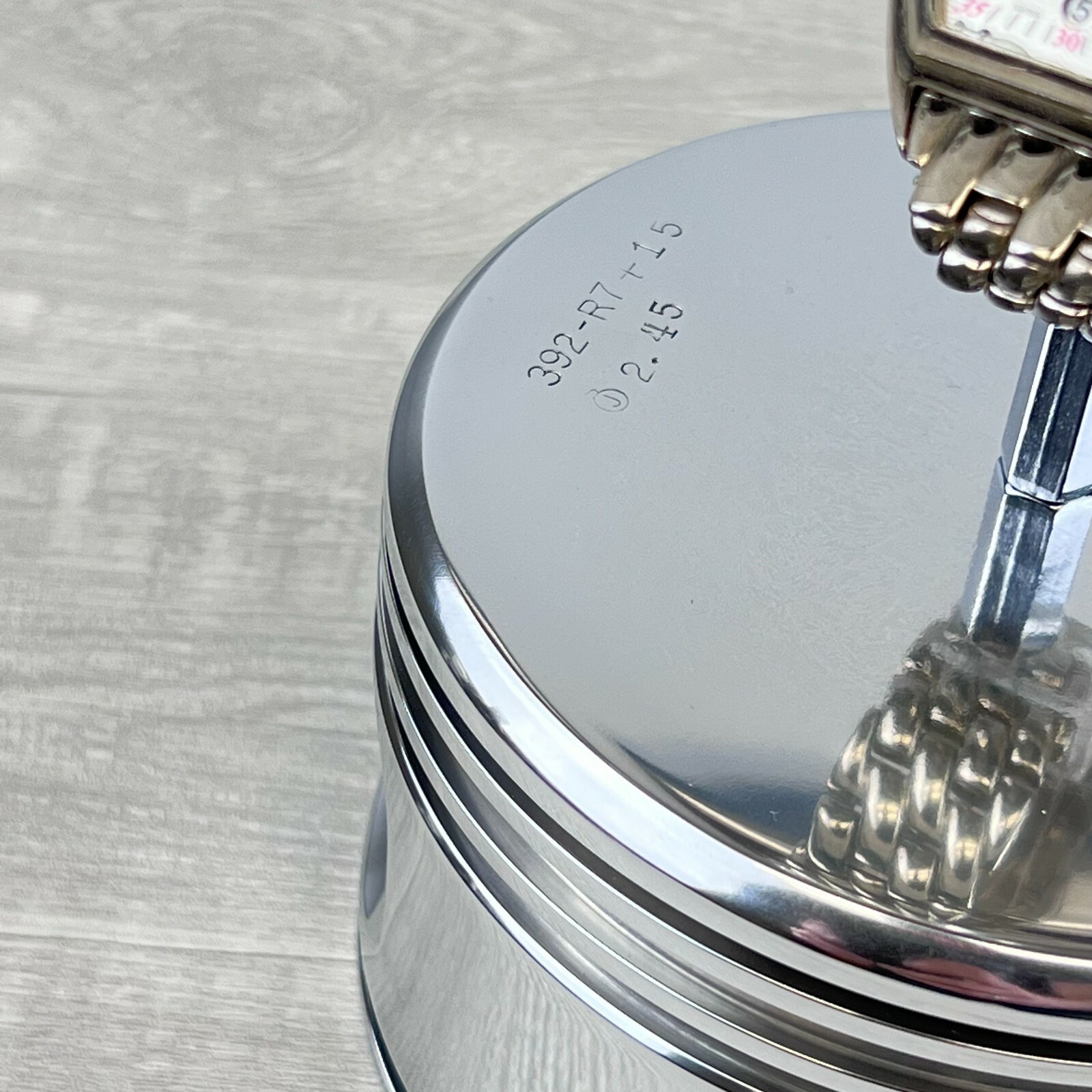 Jacobs Radial Engine WWII Airplane Polished Piston Pilots Watch Display Stand