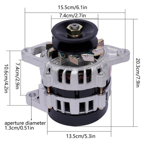 AC/DC Permanent Magnet Synchronous Generator PMA Pure Copper Alternator 2000W