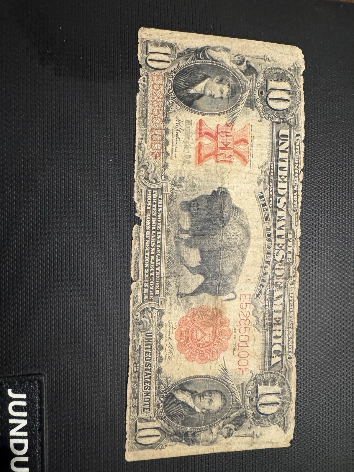 1901 $10 Ten Dollars "BISON" Legal Tender Note