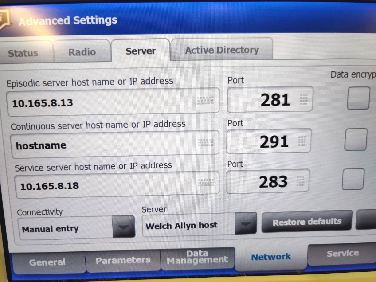 Welch Allyn Connex Vital Sign Monitor 6000 WIFI EMR Conn 65NTXX with Accessories