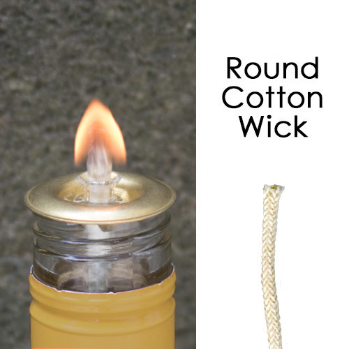 1/8 Round Cotton Wick 10' Kerosene Lantern Lamp Tiki Rock Candle Wick USA Seller