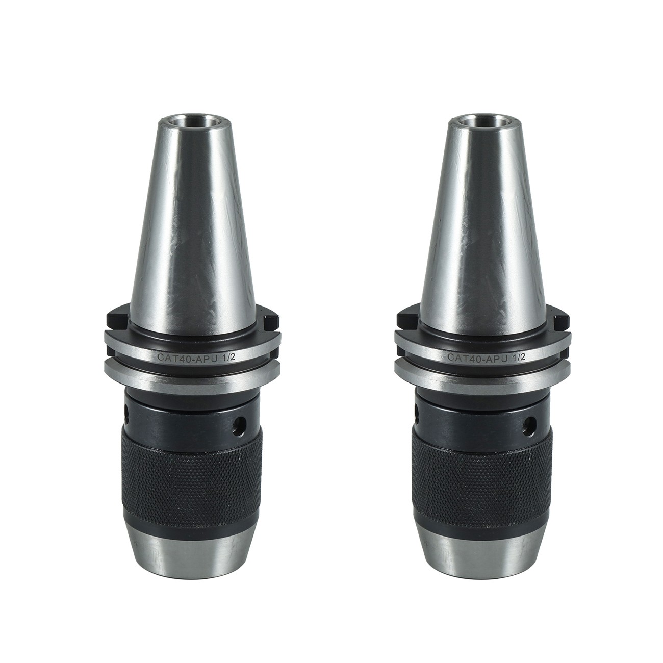 2x CAT40 APU13 Keyless Drill Chuck 1/2'' For HAAS CNC Collet Chuck Tool Holder