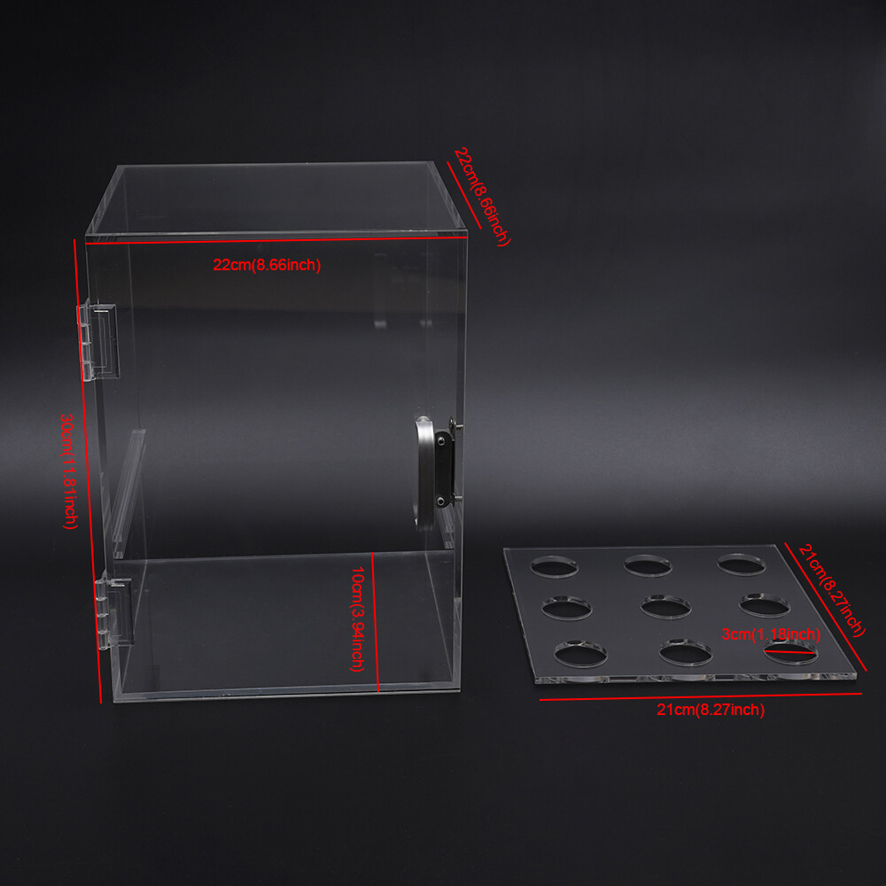 Ice Cream Cone Display/Storage Case Cabinet Acrylic. Waffle & Wafer Cone Holder