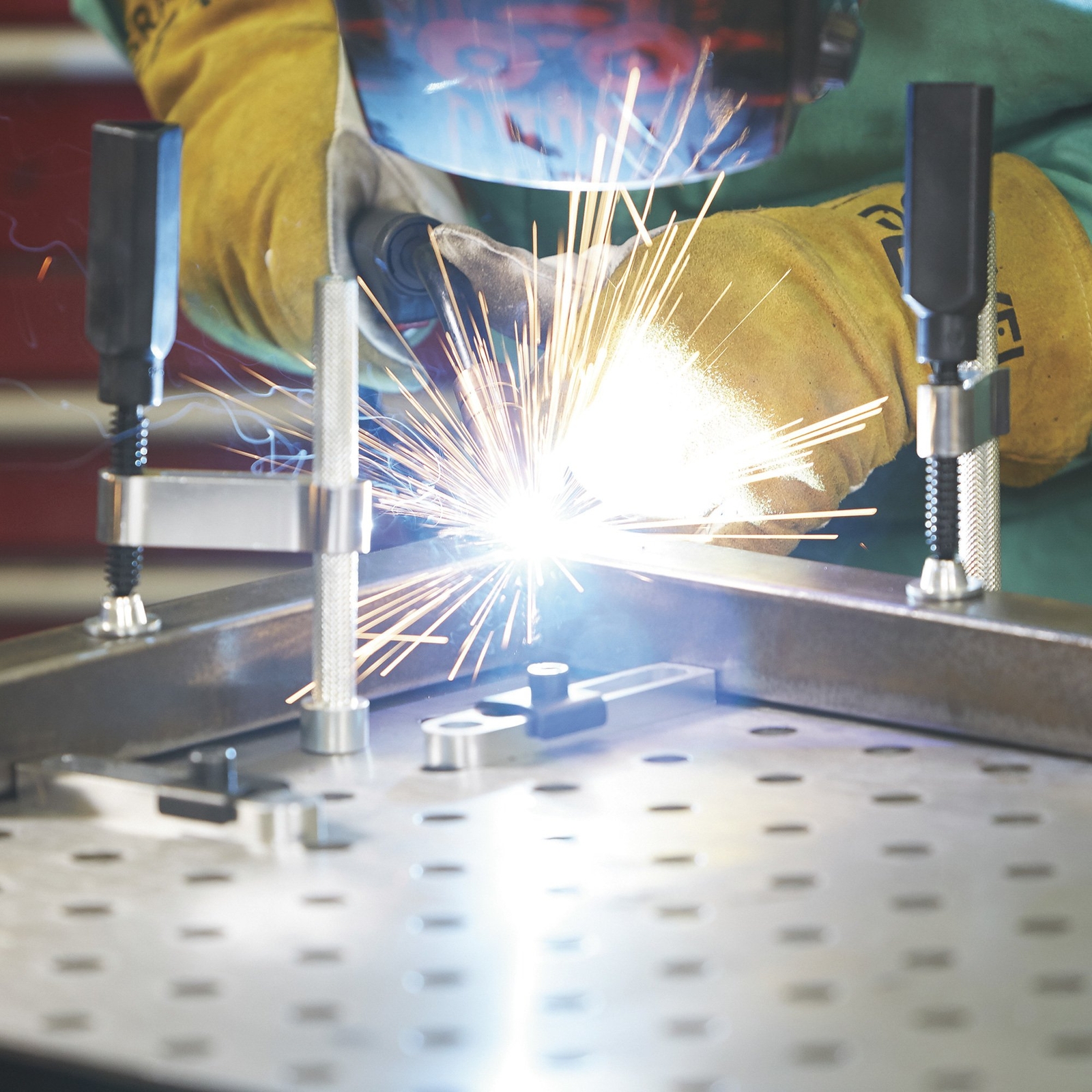 Klutch Welding Table Clamp Kit, 4-Pcs.