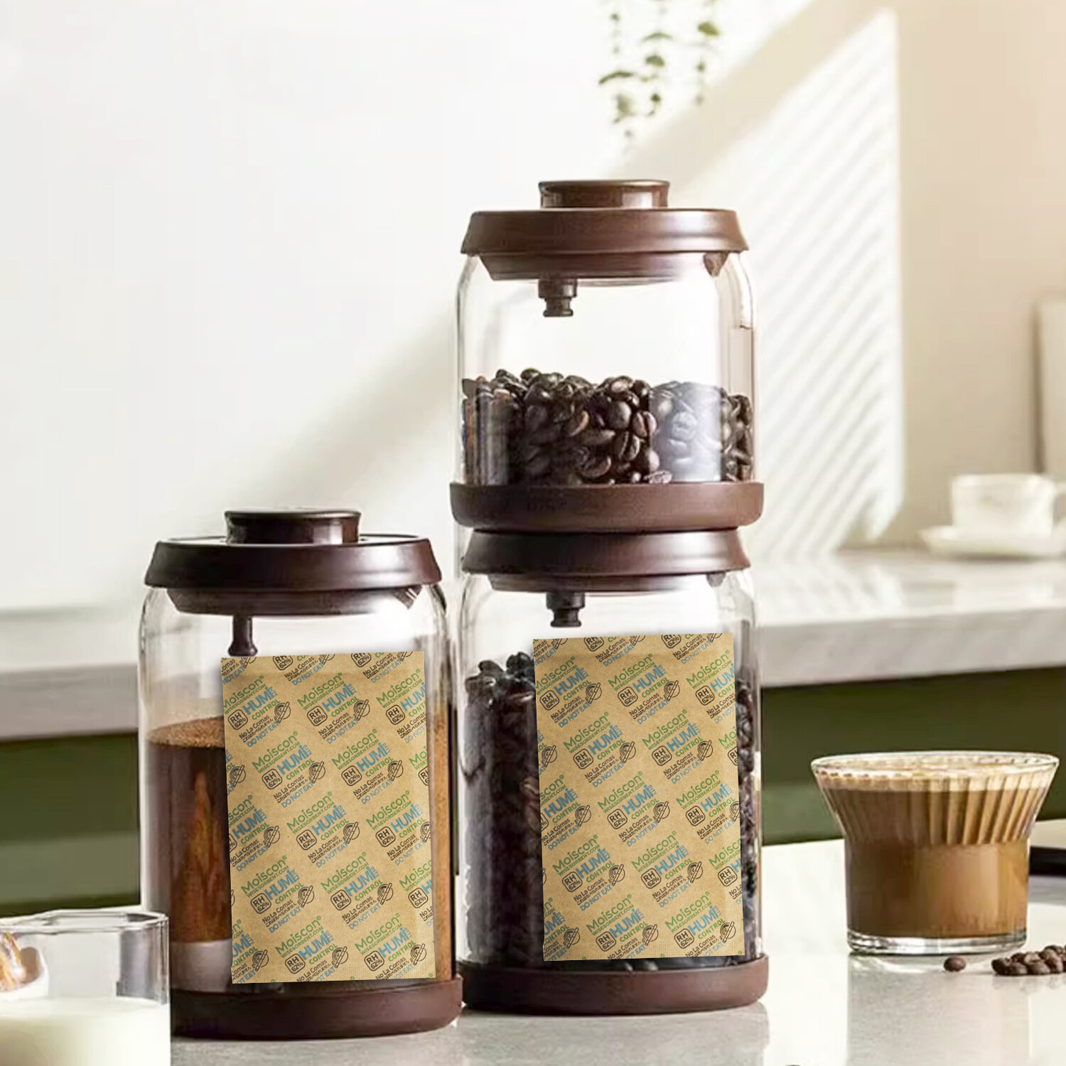 62% RH 67 Gram 2-Way Humidity Control Packs for Storing 1lb Individually Wrapped