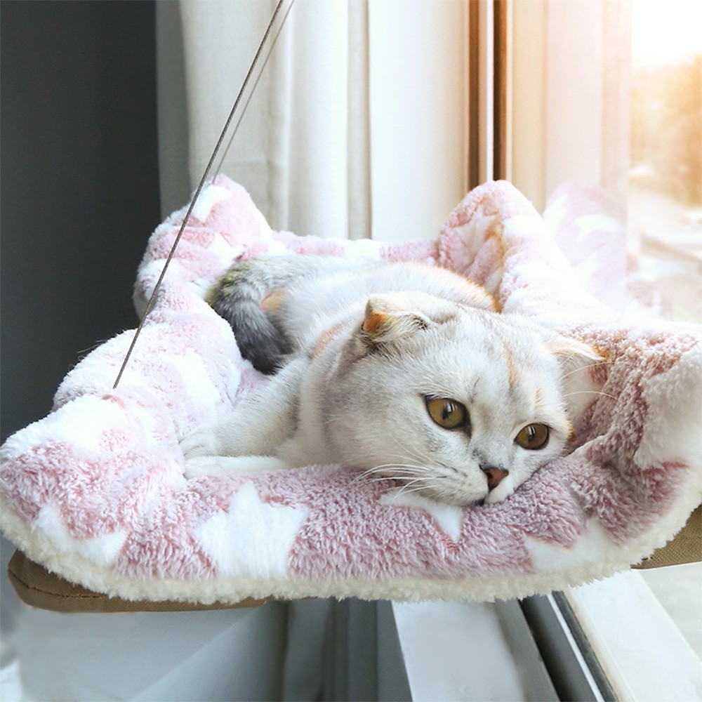 Ultra-Soft Cat Window Hanging Bed - Comfortable Cloud-Shaped Retreat
