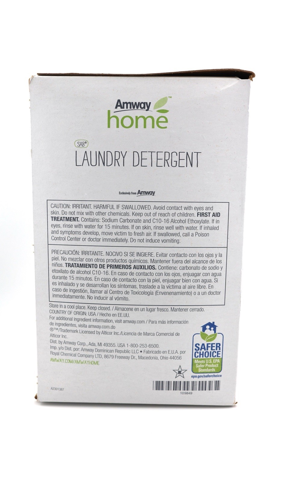 Amway Home SA8 Concentrated Powder Laundry Detergent - Powerful 6.6 lbs/3 kg