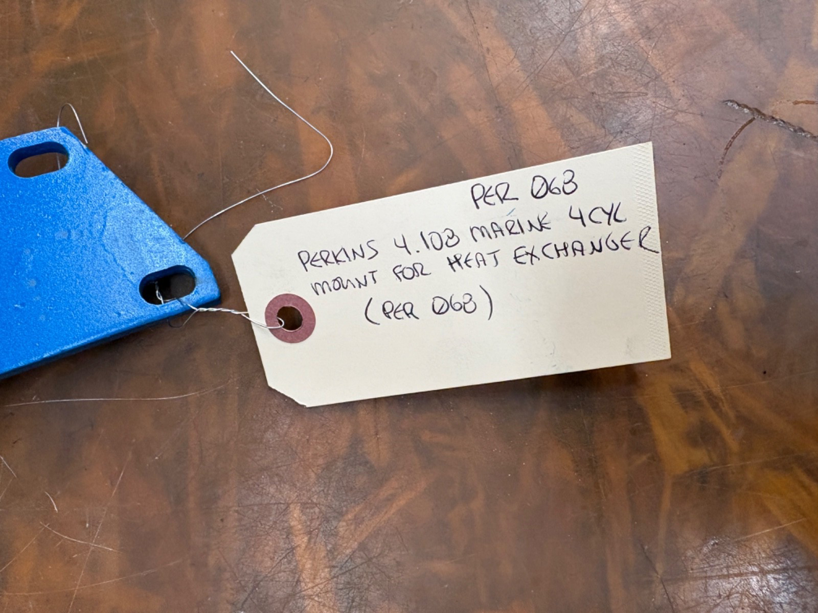 PERKINS 4.108 4CYL ALTERNATOR MOUNTING BRACKET. GOOD CONDITION