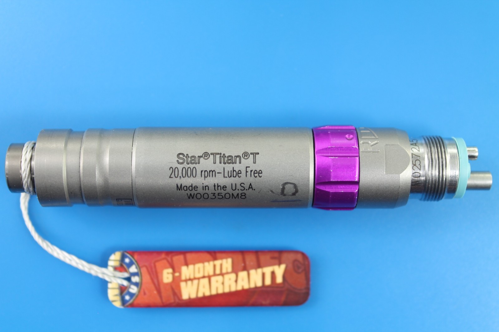 STAR Titan-T Low Speed 20k Air Motor & Attachment - HANDPIECE USA - Titanium