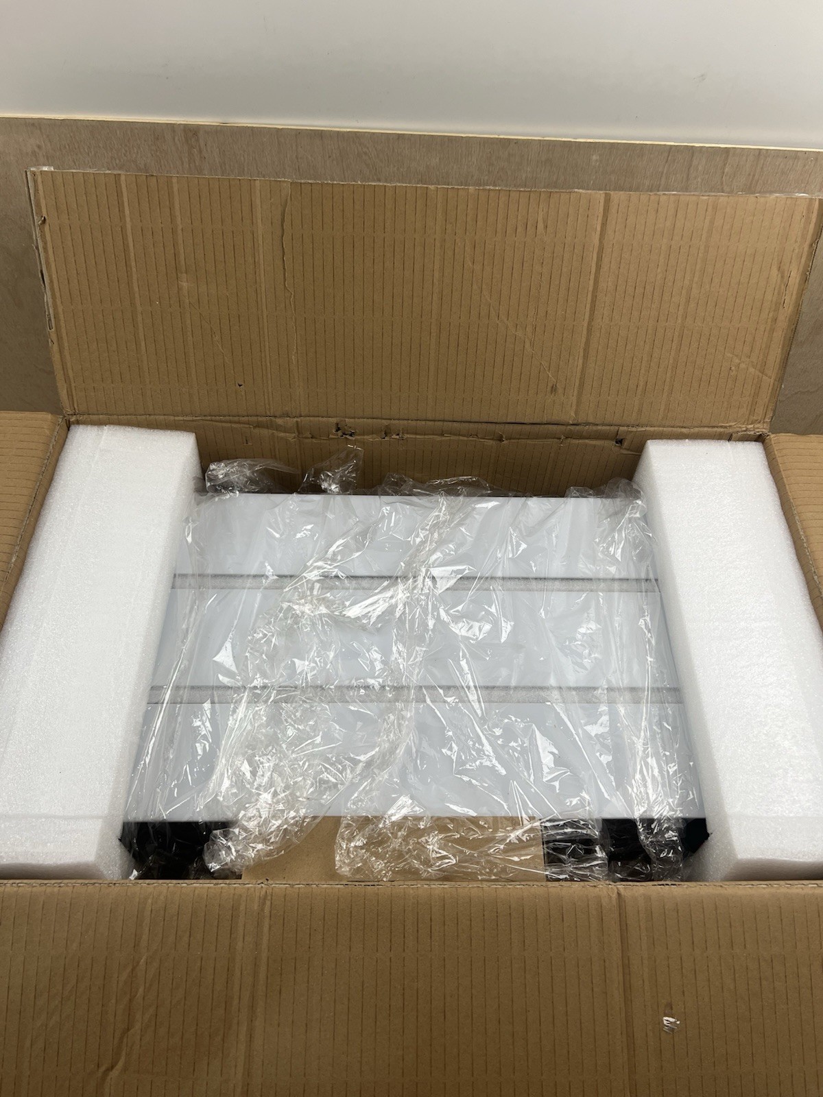 24" 3-Step LED Light Liquor Bottle Display Glowing Bar Shelf