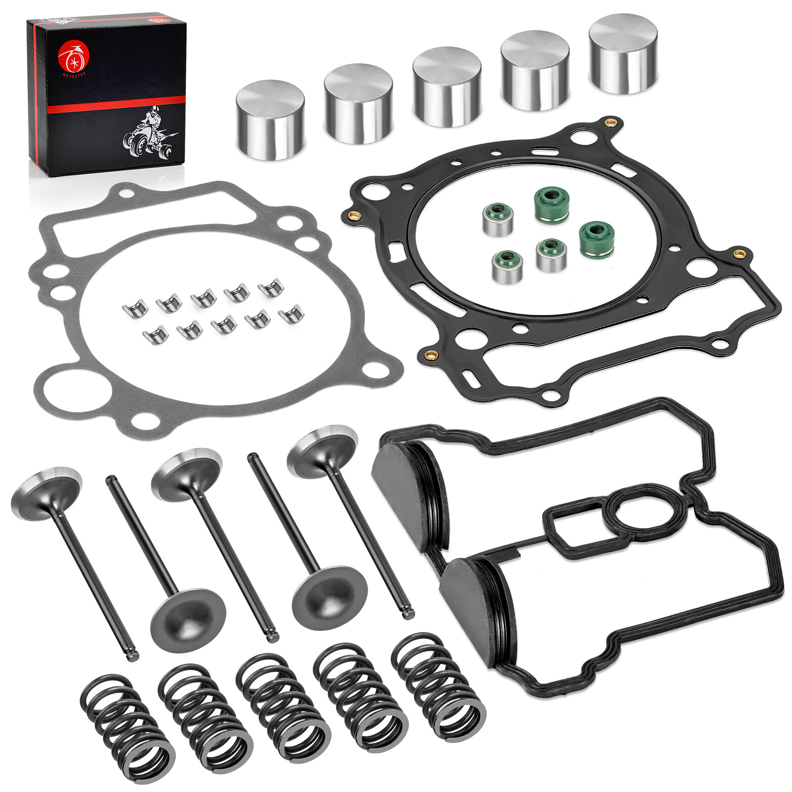 Intake Exhaust Valve & Gasket Seal Kit For Yamaha YFZ450 2004-09 | YFZ450X 2008