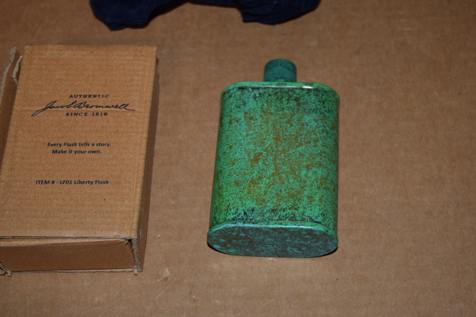 JACOB BROMWELL LIBERTY FLASK, 9 oz