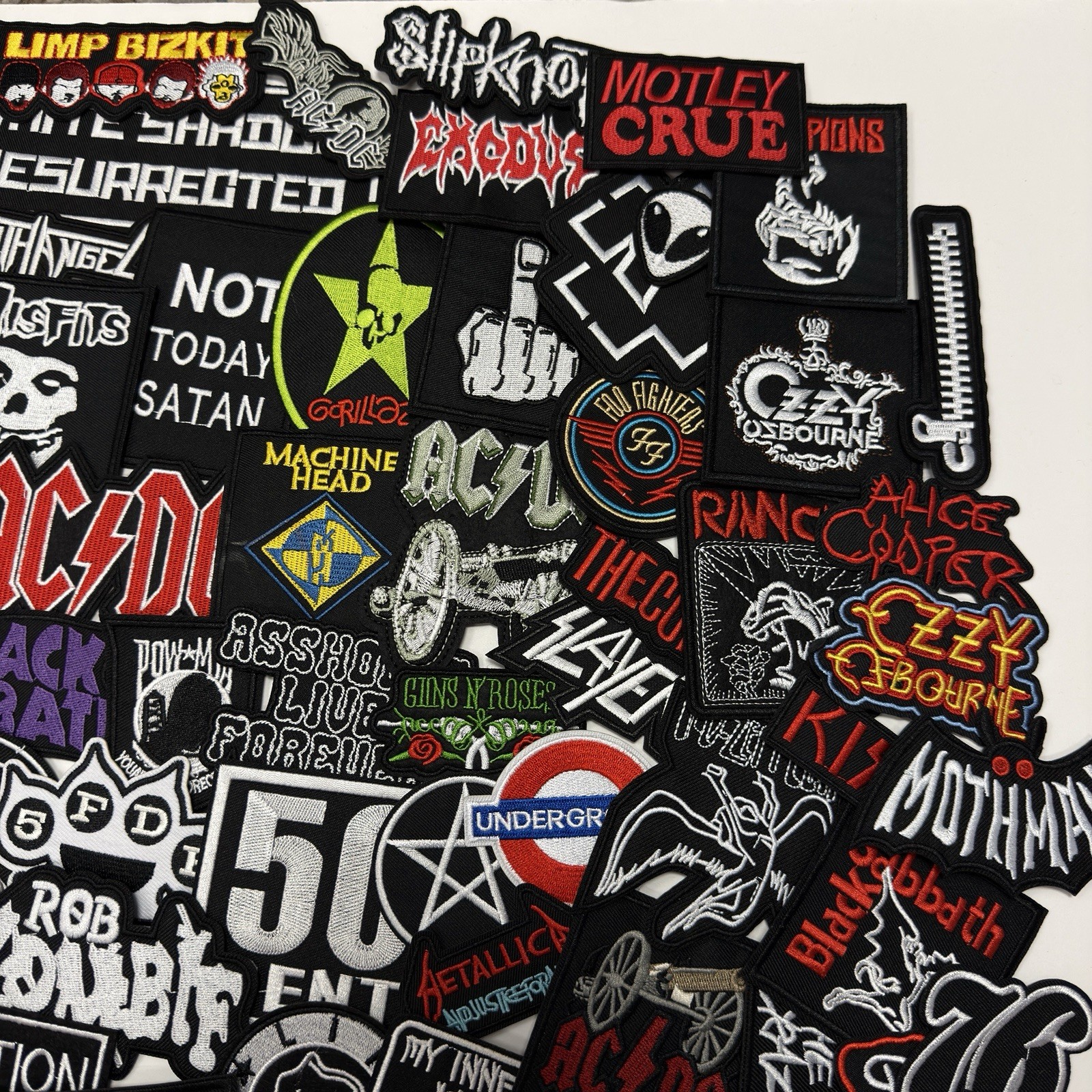 Rock Band Music Punk Heavy Metal Iron-On Embroidery Applique Patch Random Lots