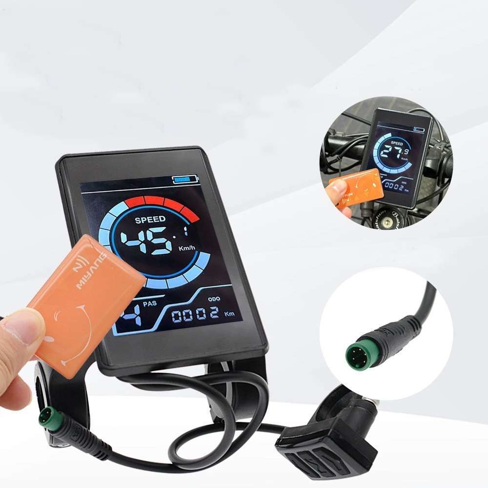 5Pins Electric Bike LCD Display Meter 24V 36V 48V Control Panel Waterproof Plug
