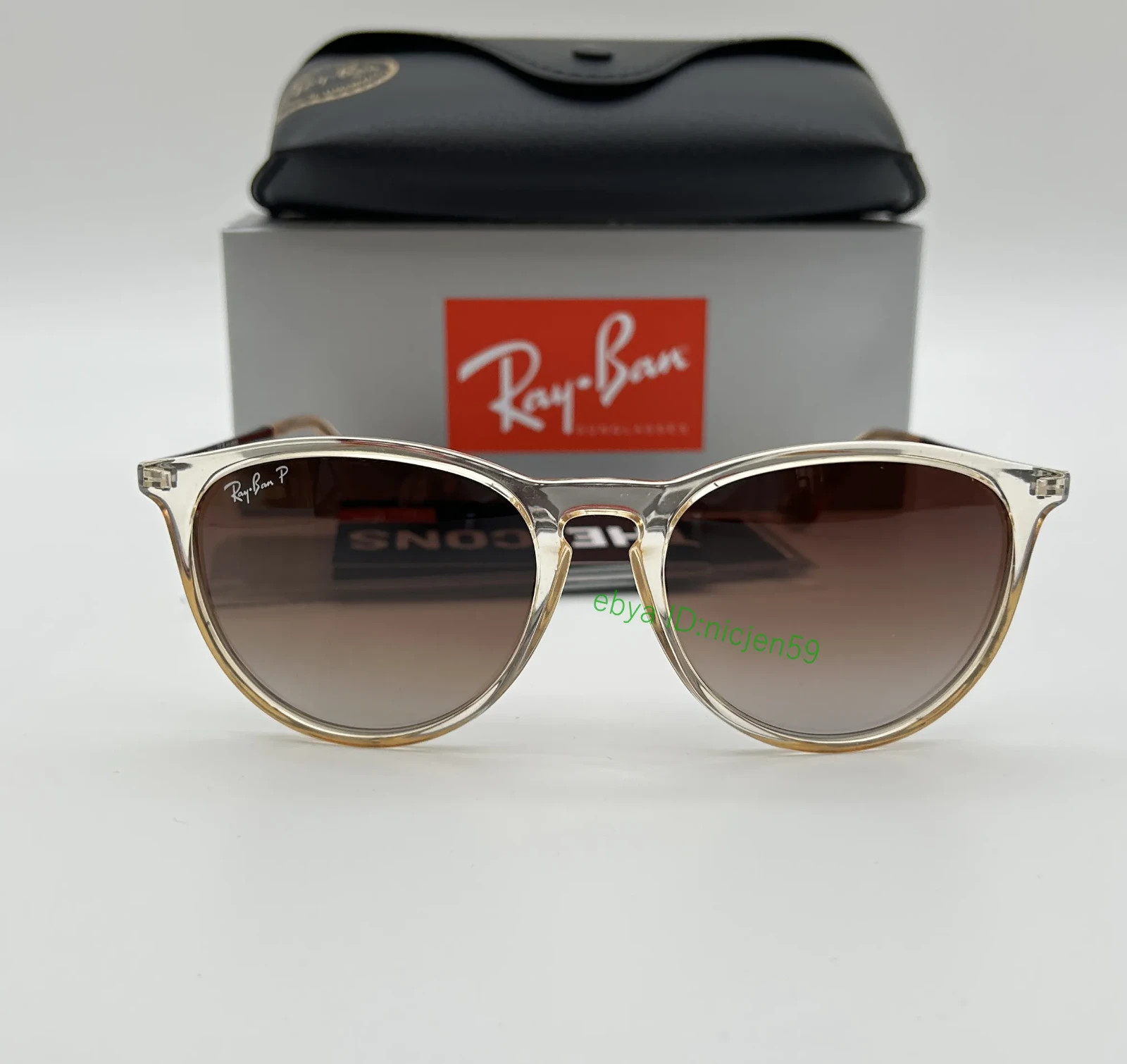 Ray-Ban RB4171P Erika Color Mix Polarized Brown Gradient Sunglasses 6514/13 54mm