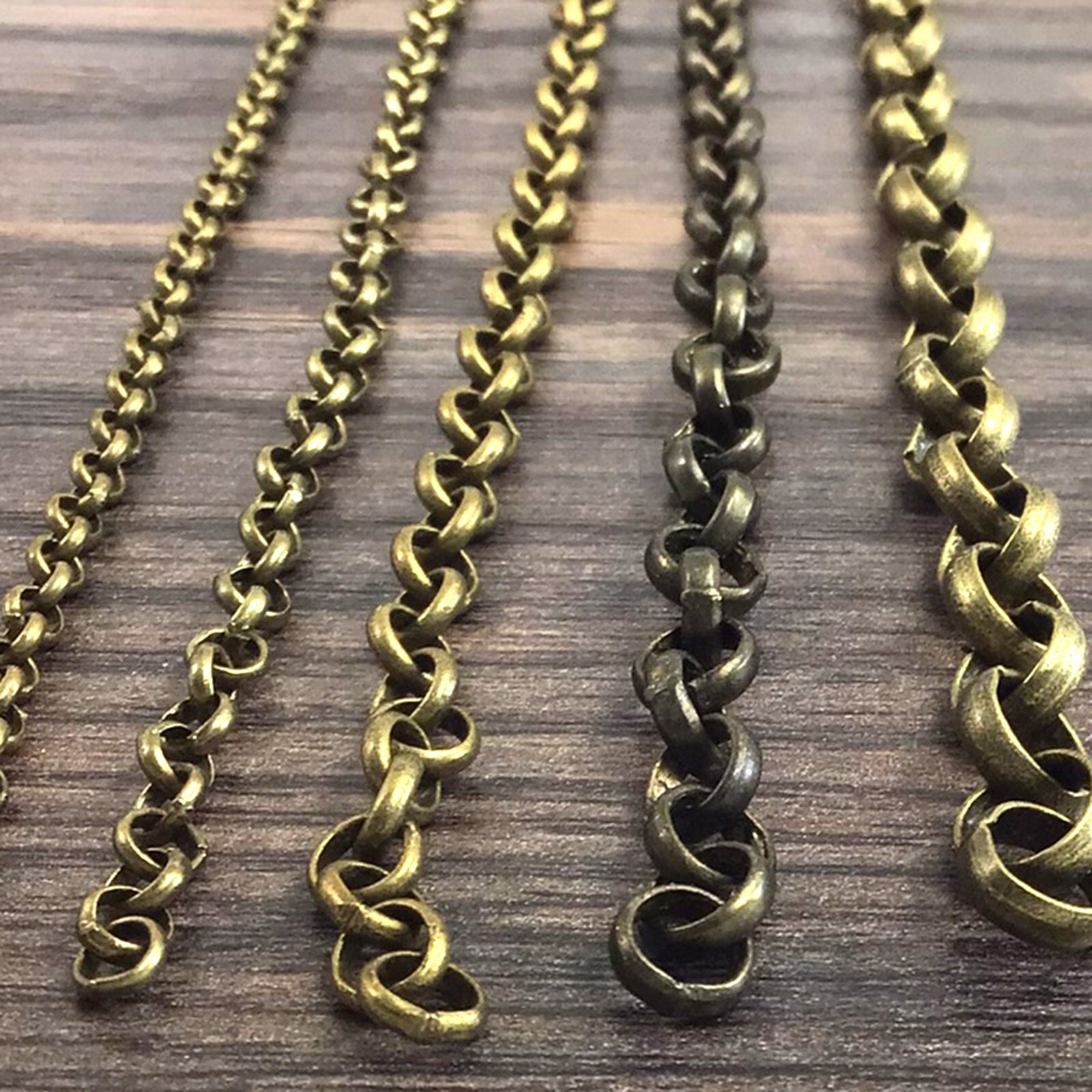 Brass Rolo Chain Round Linked Belcher Chain Neckalce 3mm 4mm 5mm 6mm 7mm Chain