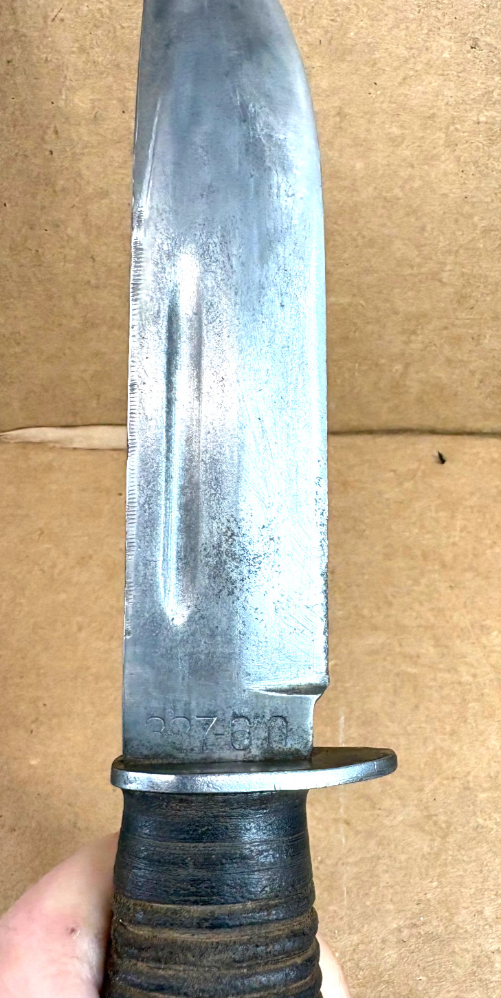 Vintage WWll Case XX 337-6" Q Quartermaster Combat Fighting Knife w Sheath LOOK