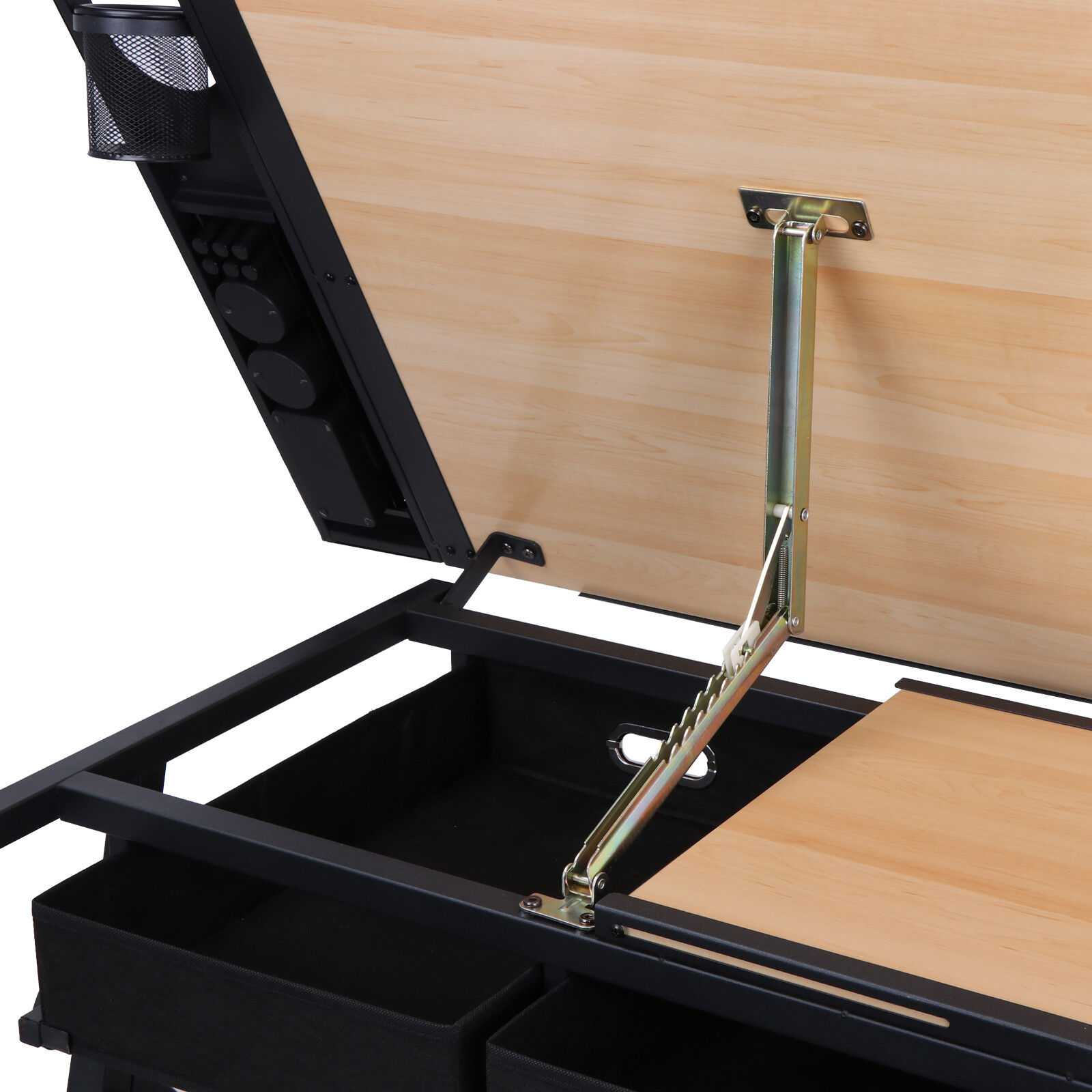 MDF Drafting Table Drawing Desk Artcraft Workstation Adjustable w/Stool 2 Drawer