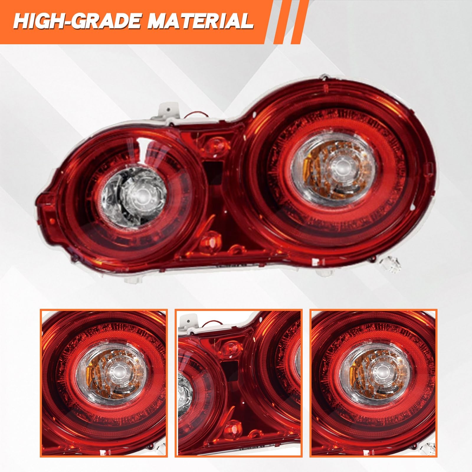 LED Tail Light for 2009-2024 Nissan GTR GT-R R35 Rear Red Brake Tail Lamp