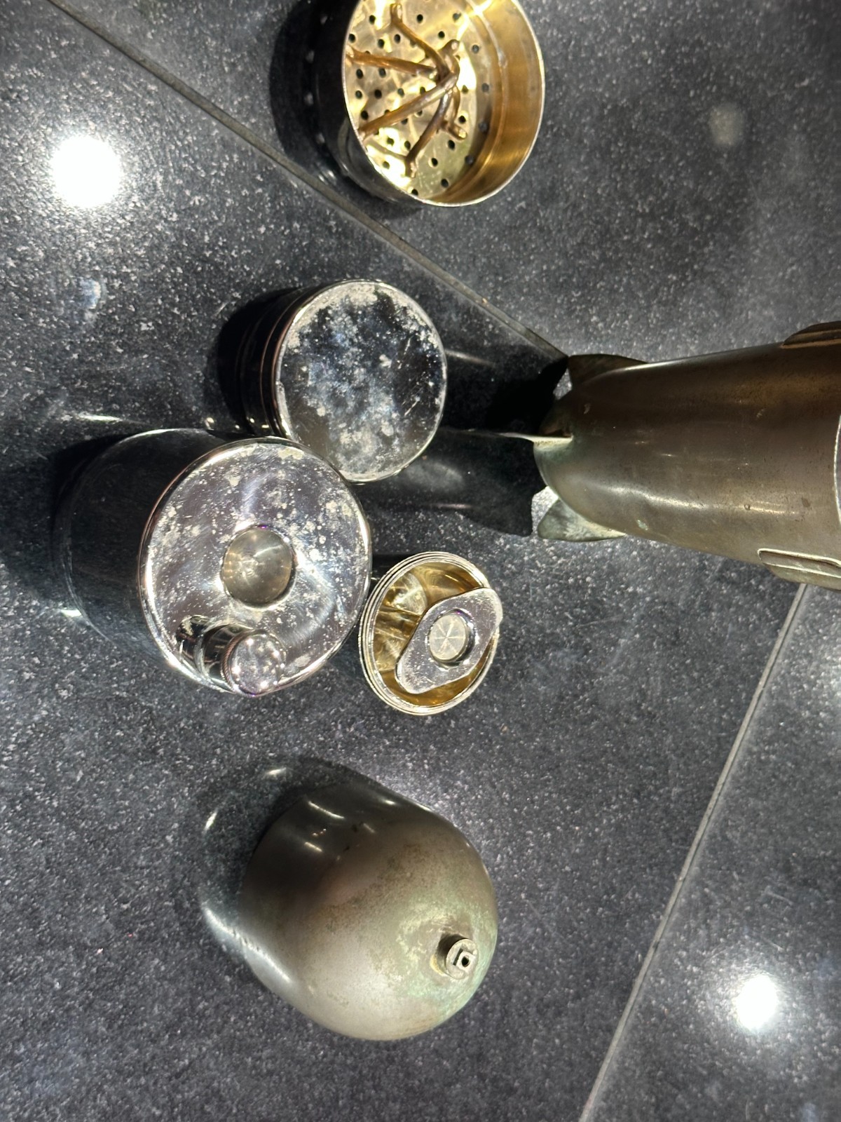 Antique D.R.G.M. Germany Art Deco Zeppelin Cocktail Shaker Set