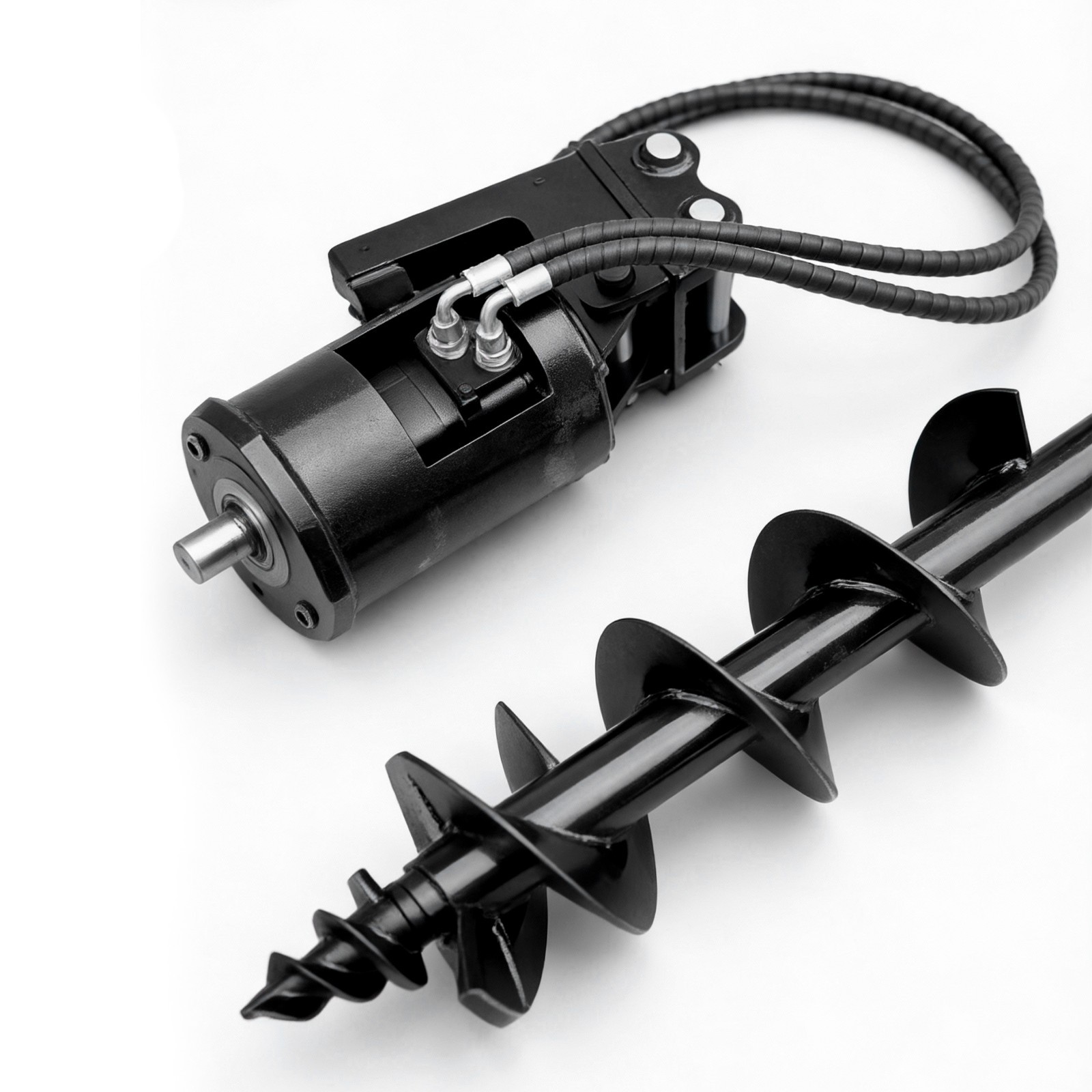 200mm Auger Drill Attachment for 1-1.5 Ton Mini Excavator