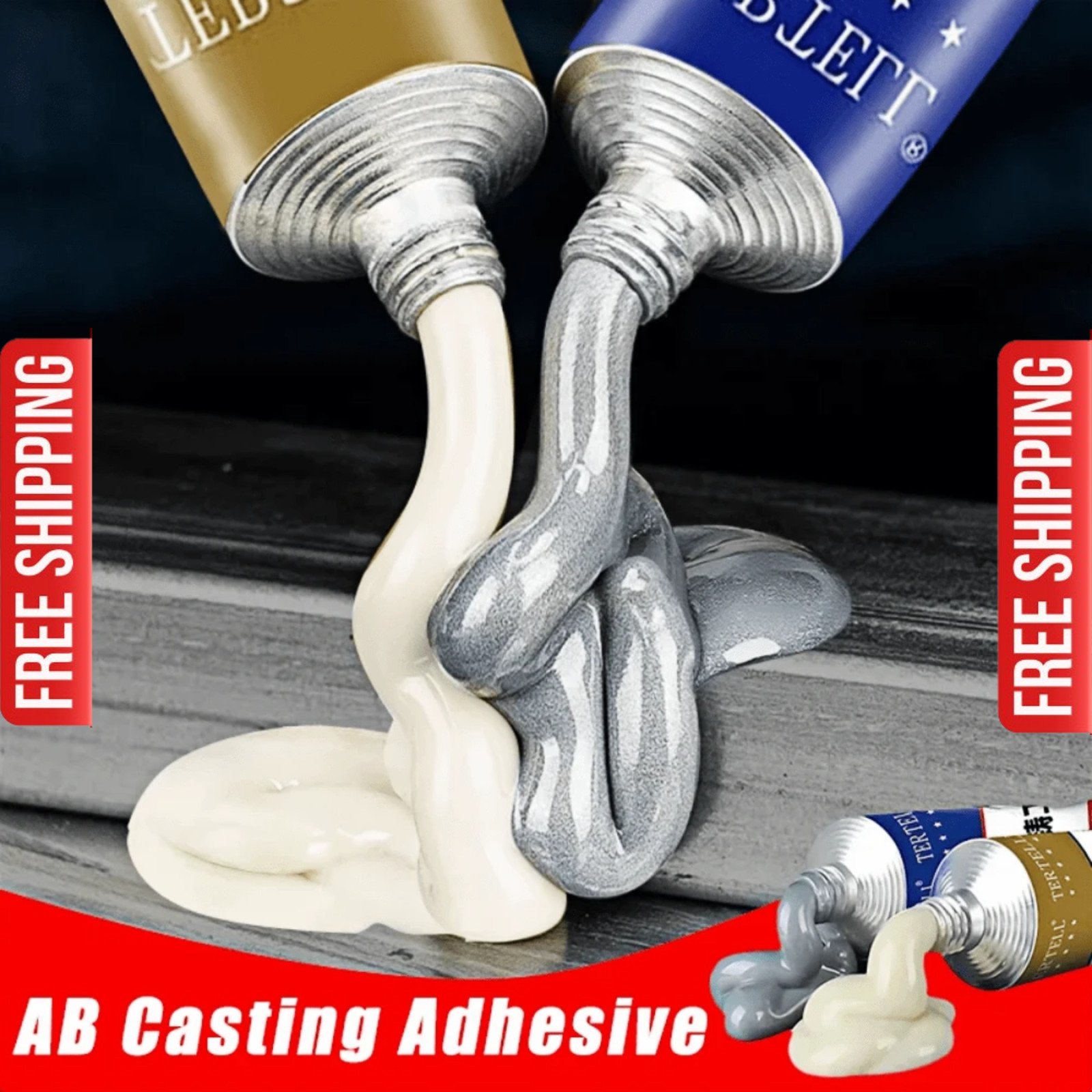 Adhesive Cold Welding AB Glue Heat Resistance  Sealant Metal Repair Paste Glue