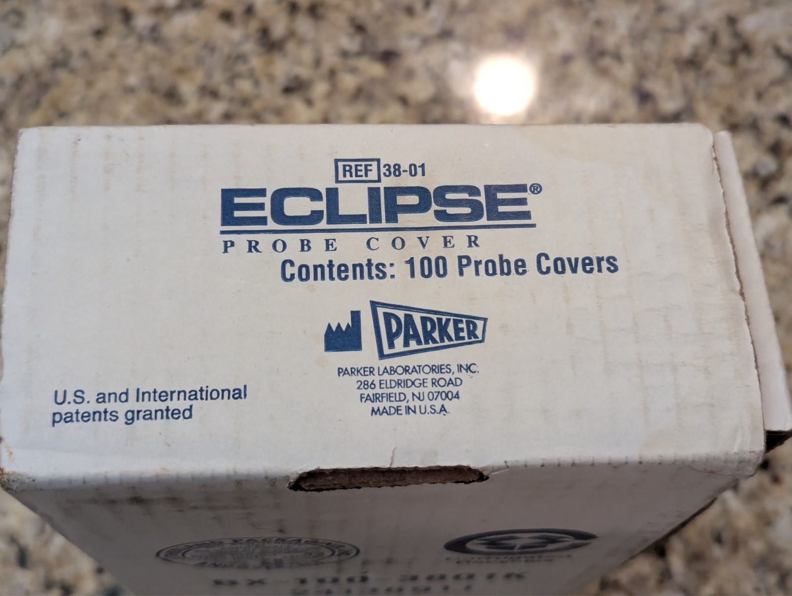 Eclipse 100 Pack 38-01 Ultrasound Probe Covers 2.37/1.73"W x 9.5"L exp: 12/2026