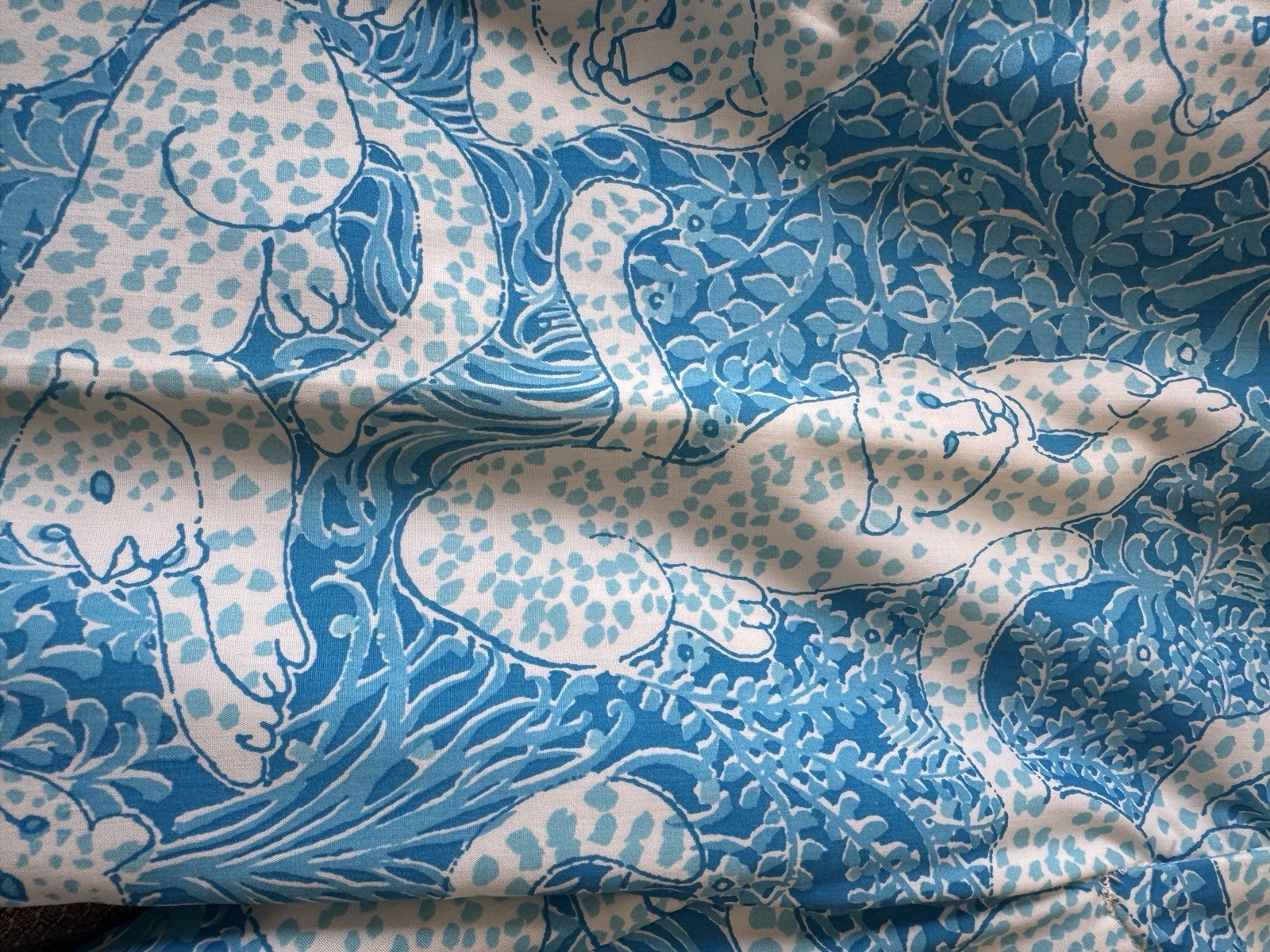 Vintage Lily Pulitzer Mens Pants Rare Pattern Blue Cheetah Waist 33-44