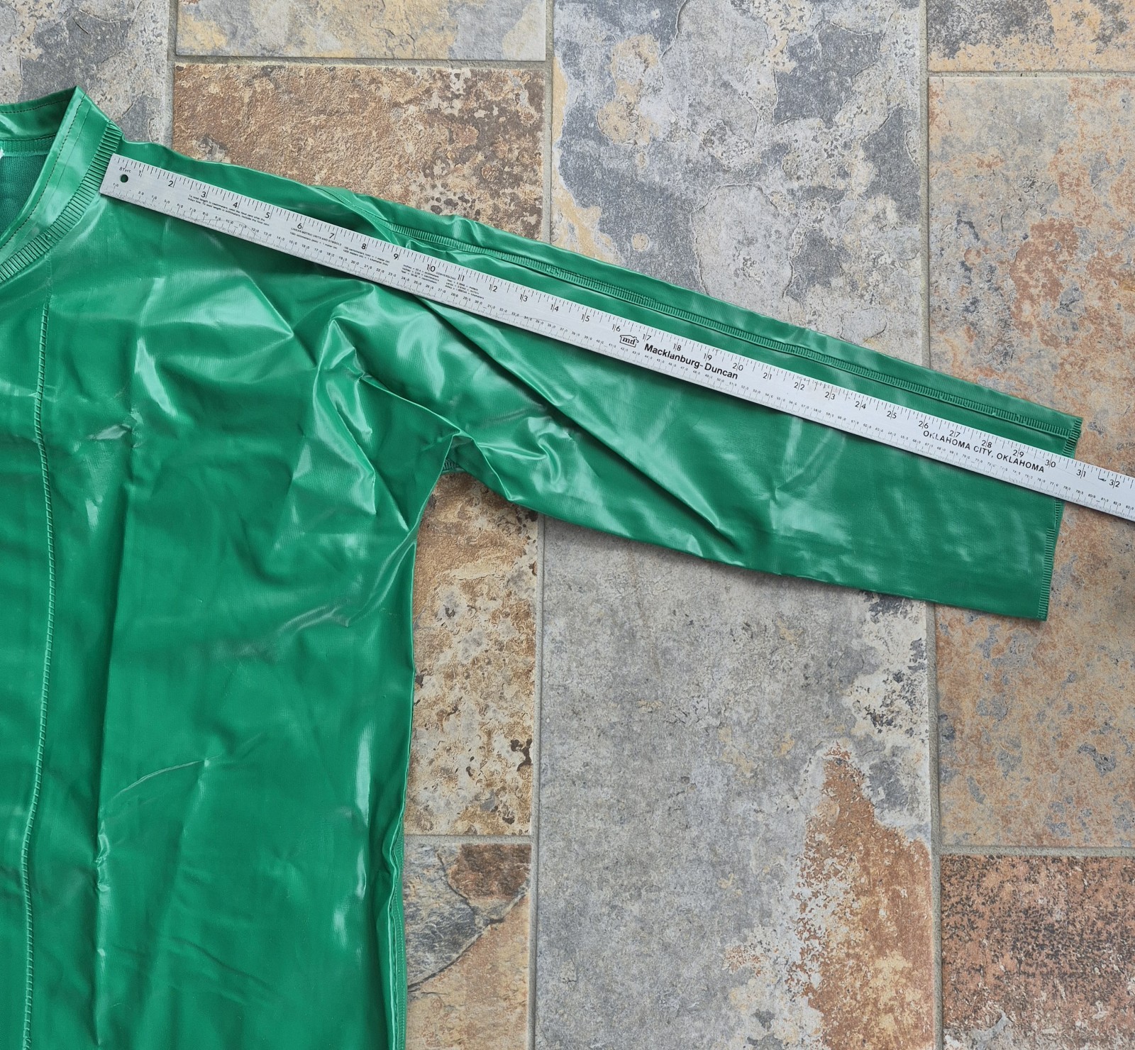 Neese Chem Shield 96 Series Protective Green Coat Adult Large PVC On Polyester