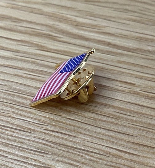 US American Flag Lapel Pin Patriotic USA Pin Made in USA
