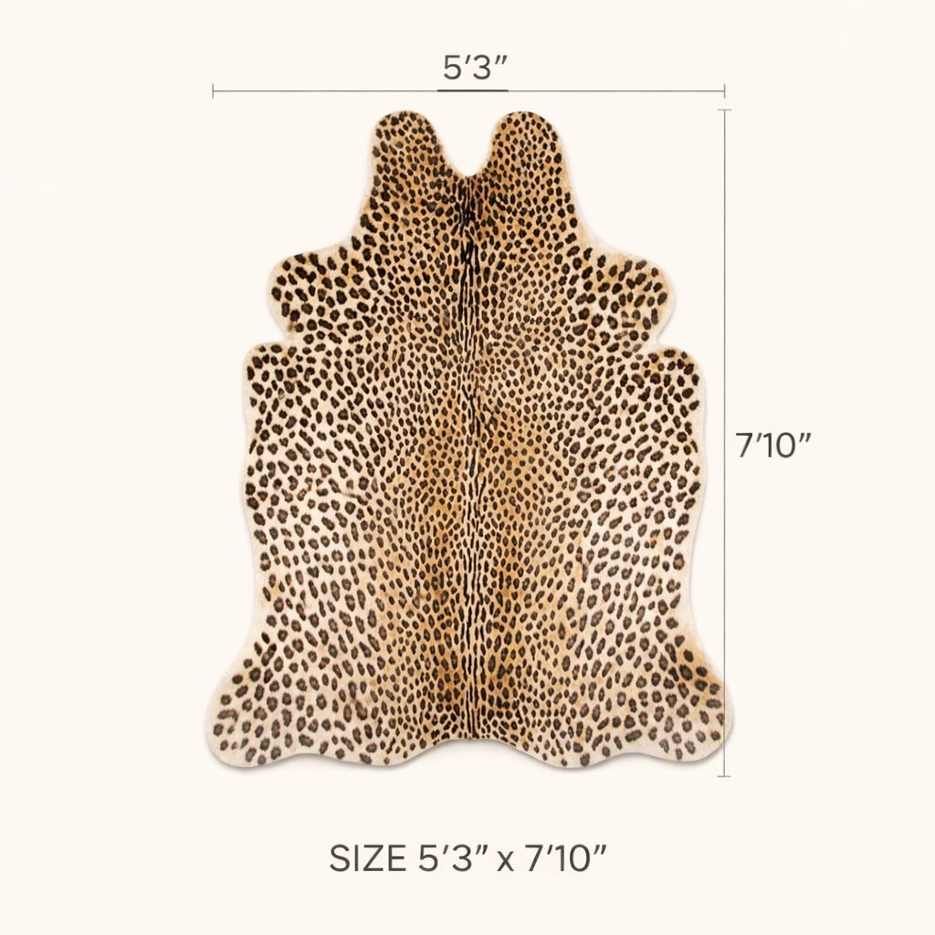 Erin Gates by Momeni Acadia Cheetah Faux Hide Area Rug, 5'3" x 7'10"