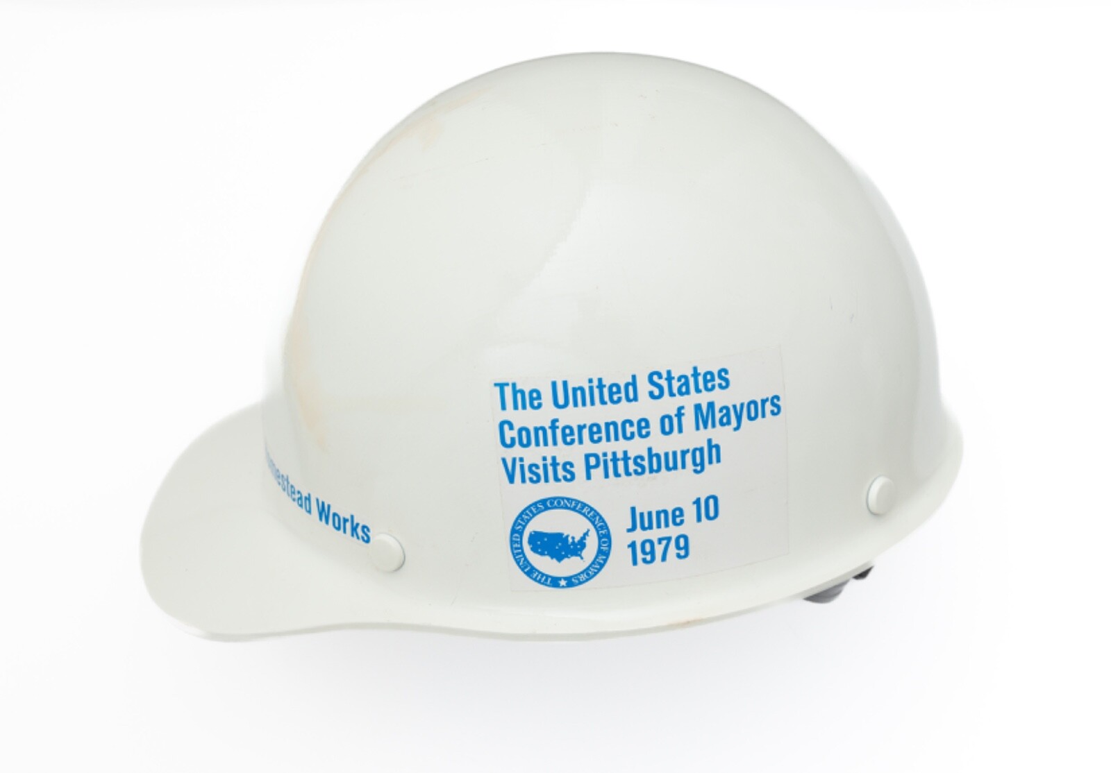 Vintage MSA SKULLGARD US Steel Iron Worker Hard Hat 1979 Pittsburgh Homestead