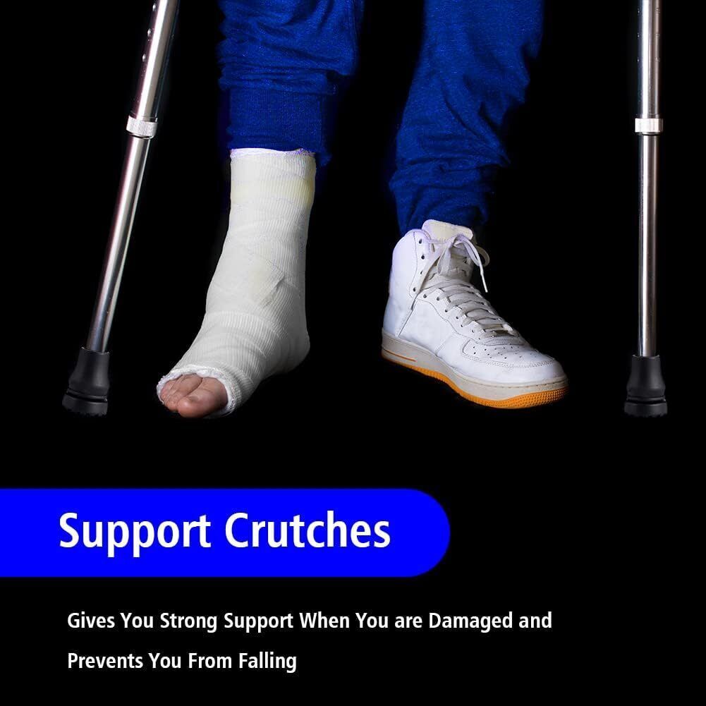 4-Pack Rubber Cane Tips 3/4 Inch Heavy Duty Walking Cane Tips Black Sturdy