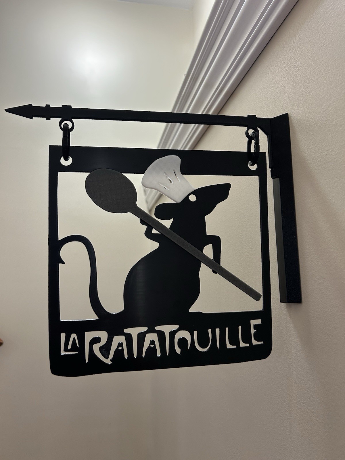 La Ratatouille Sign Disney Kitchen Wall Art Remy Chef Decor French Bistro Gift