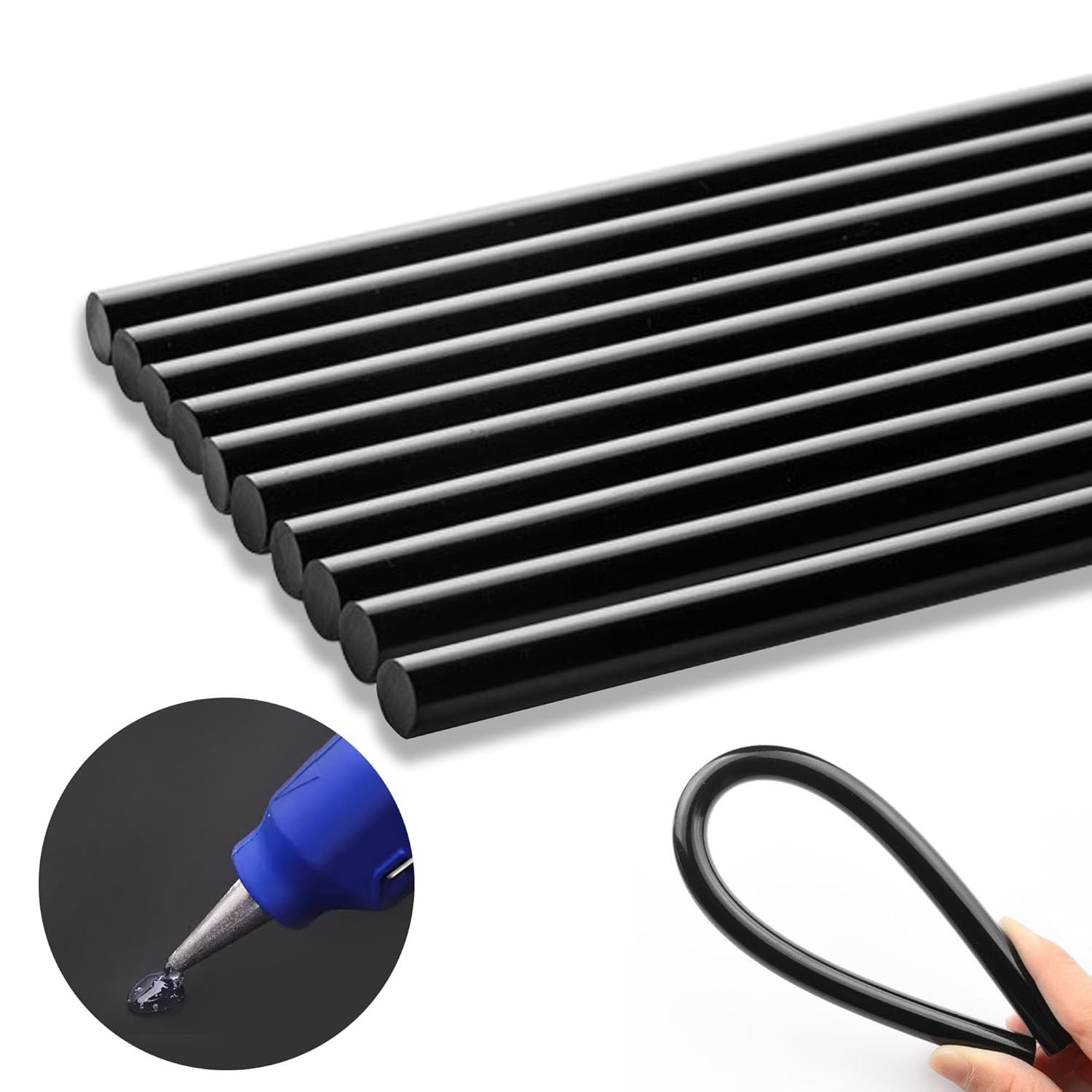 2 or 10Pc Black Paintless Dent Repair Glue Sticks,High Viscosity Hot Glue Sticks